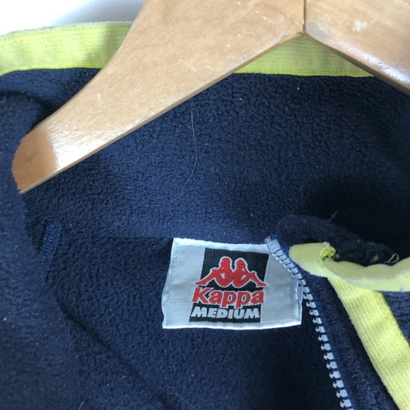 Vintage Kappa Quarter Zip Fleece Pullover 90s - Picture 4 of 5
